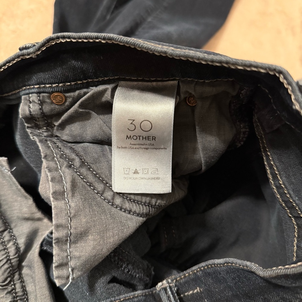 Mother the stunner zip two step fray high rise Jean size 30/L28 - Picture 9 of 16